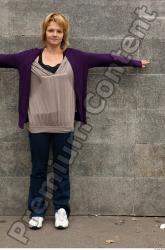 Whole Body Woman T poses White Casual Average